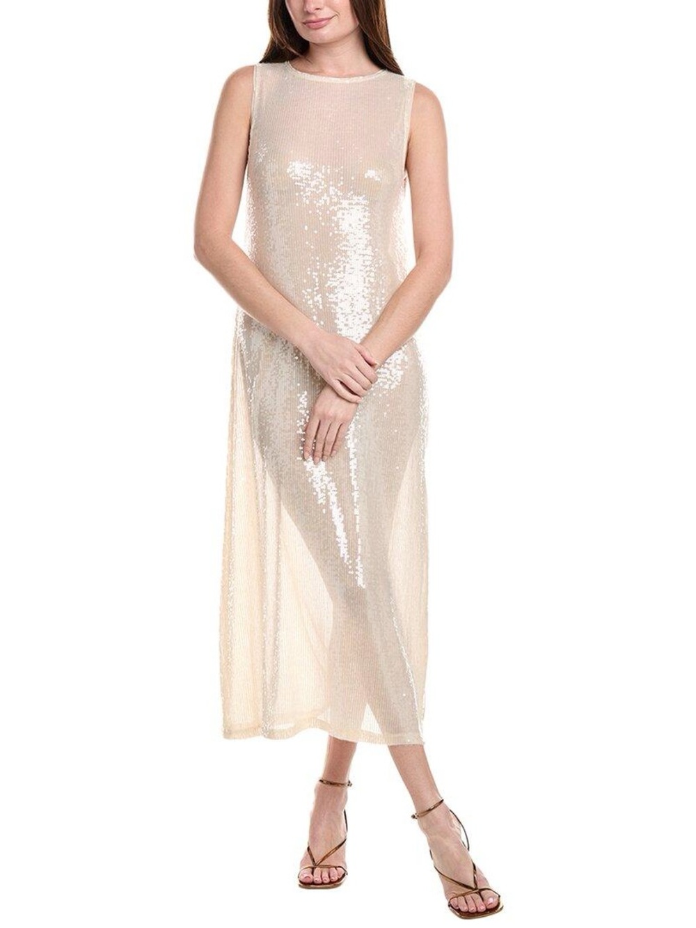 WeWoreWhat Ivory Sequin Dress